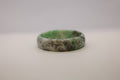 Jade Bangle - Natural Snow Green